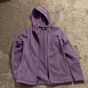 North face hooded fleece